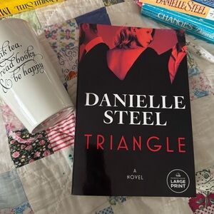 Danielle Steel Novel - Triangle - Paperback, Large Print, Random House
